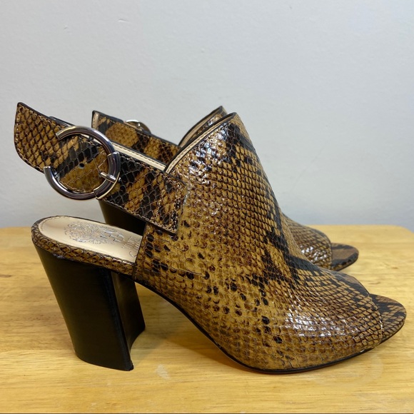 Vince Camuto Krestella Slingback Snakeskin Sandal - Picture 2 of 7